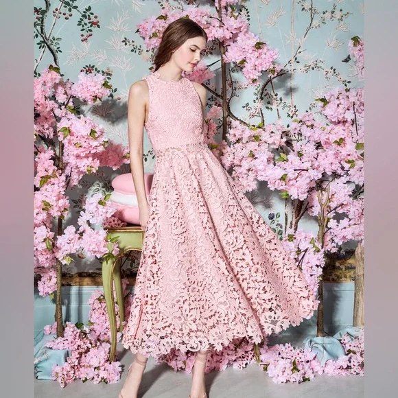 chinese dress ladies Alice + Olivia Katia Ruffled Lace Sheath Dress Size 4  Finds For You